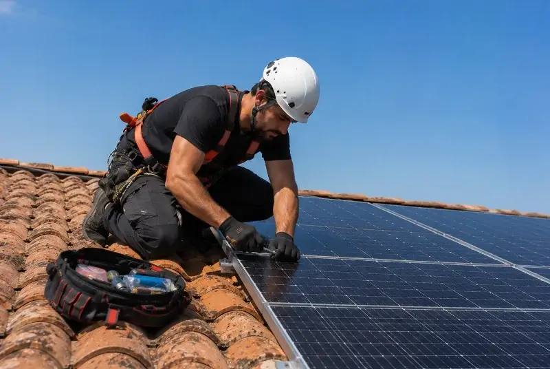 Maintenance et monitoring de panneaux solaires à Montagrier