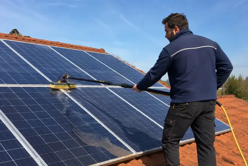 Nettoyage et entretien de panneaux solaires à Montagrier